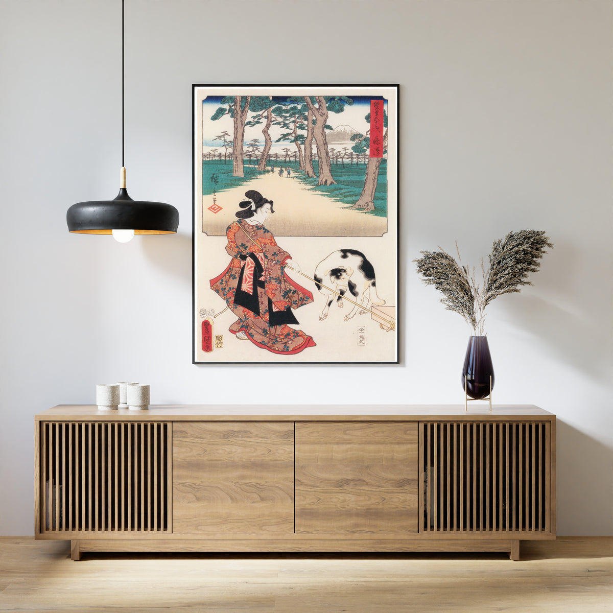 Utagawa Hiroshige & Utagawa Kunisada — Fifty-three Stations by Two Brushes: Fujisawa | Japanese Woodblock Print (Ukiyo-e)