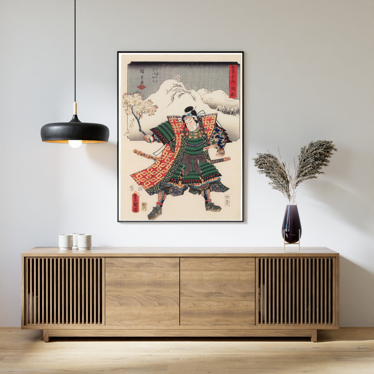 Utagawa Hiroshige & Utagawa Kunisada — Fifty-three Stations by Two Brushes: Okabe | Japanese Woodblock Print (Ukiyo-e)