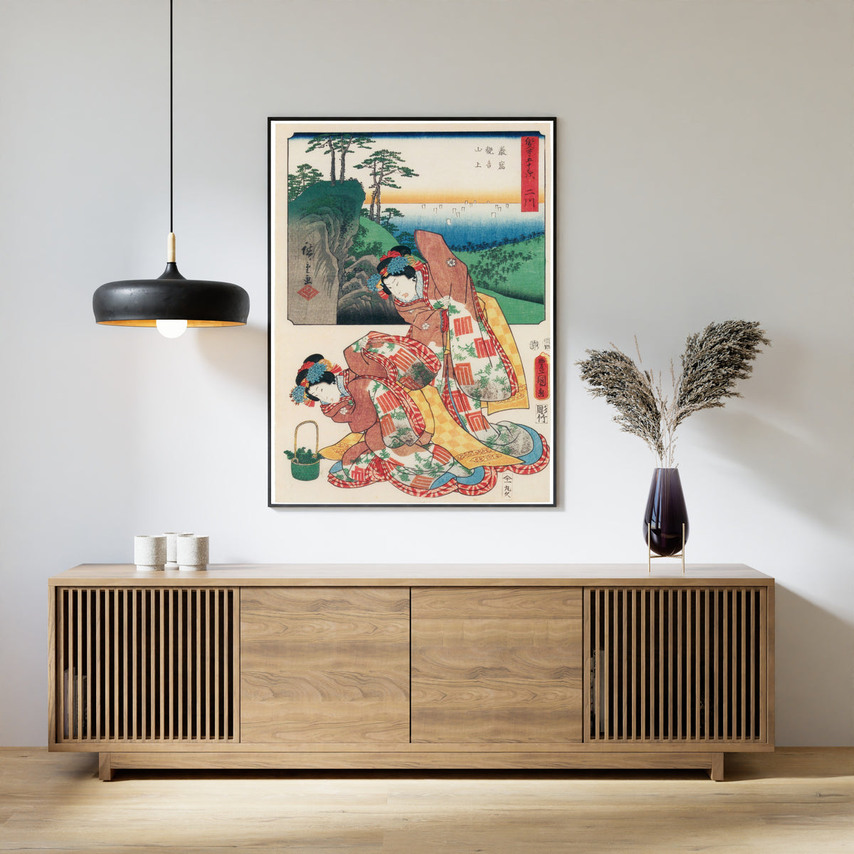 Utagawa Hiroshige & Utagawa Kunisada — Fifty-three Stations by Two Brushes: Futagawa | Japanese Woodblock Print (Ukiyo-e)
