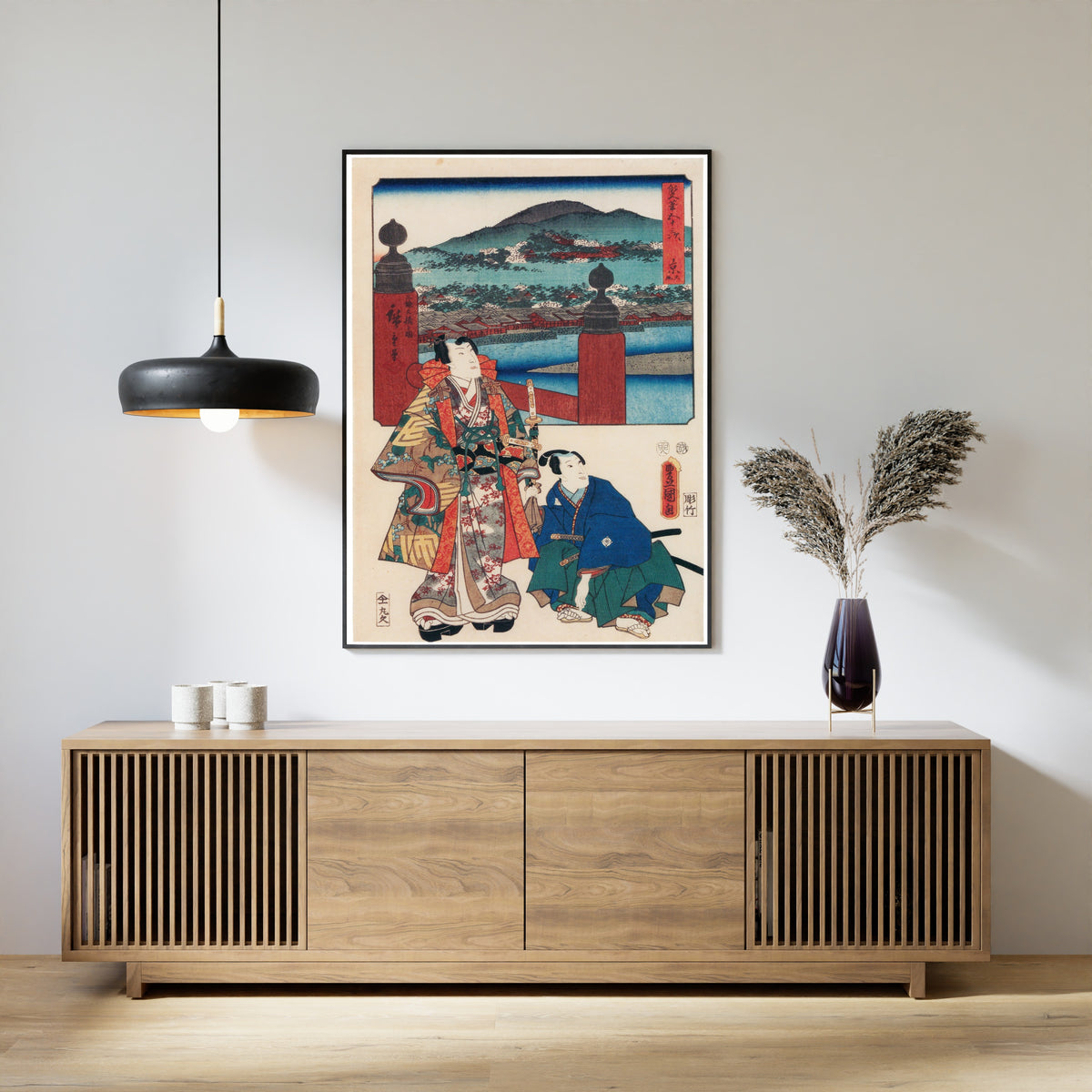 Utagawa Hiroshige & Utagawa Kunisada — Fifty-three Stations by Two Brushes: Kyoto (Keishi) | Japanese Woodblock Print (Ukiyo-e)
