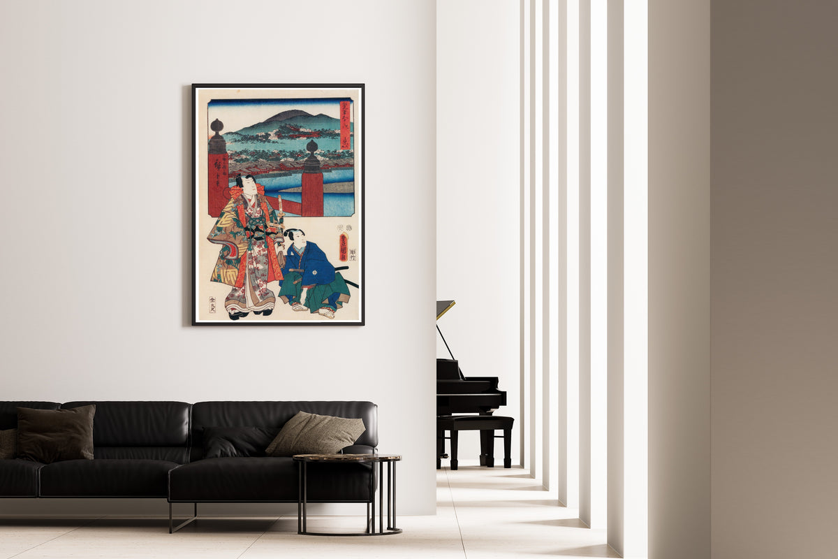 Utagawa Hiroshige & Utagawa Kunisada — Fifty-three Stations by Two Brushes: Kyoto (Keishi) | Japanese Woodblock Print (Ukiyo-e)