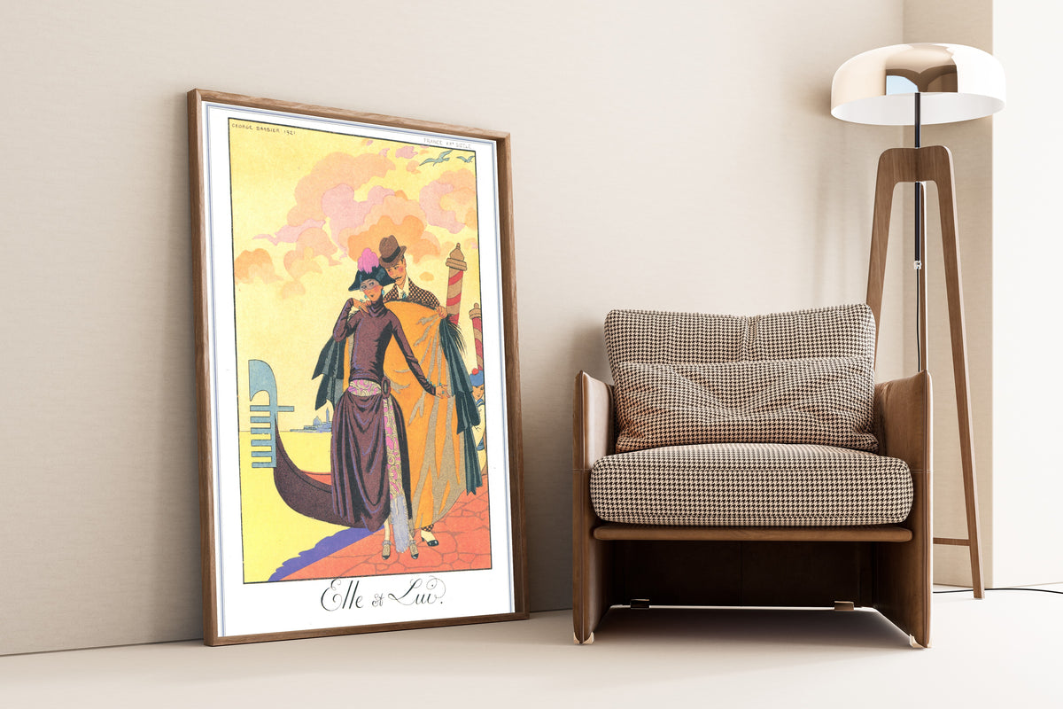 George Barbier — Elle et Lui | Art Deco Fashion Print