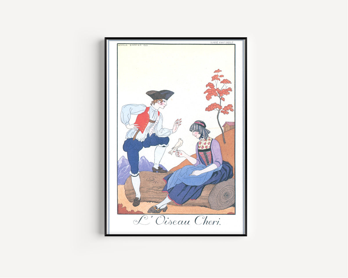 George Barbier — L'Oiseau Chéri | Art Deco Fashion Print