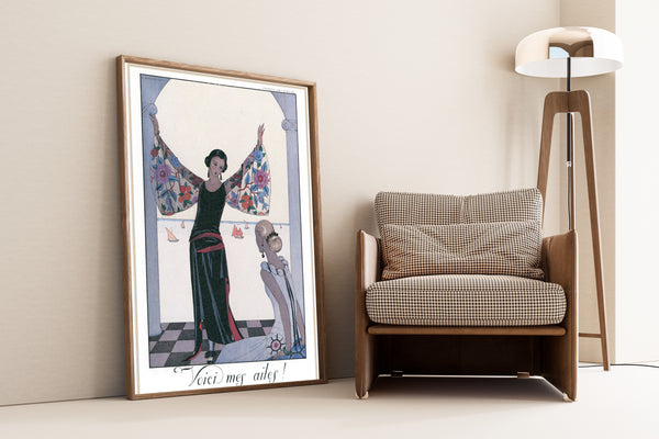 George Barbier — Voici mes ailes! | Art Deco Fashion Print