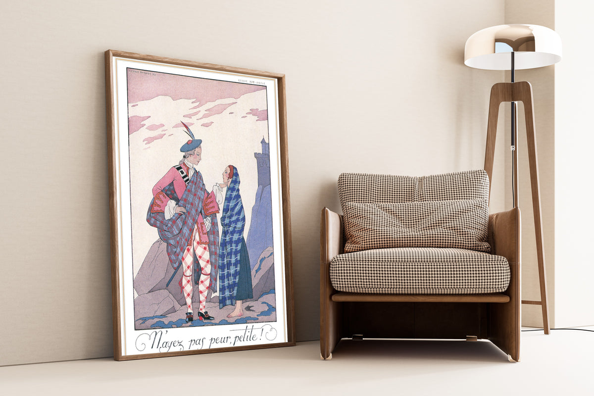 George Barbier — N'ayez pas peur, petite! | Art Deco Fashion Print