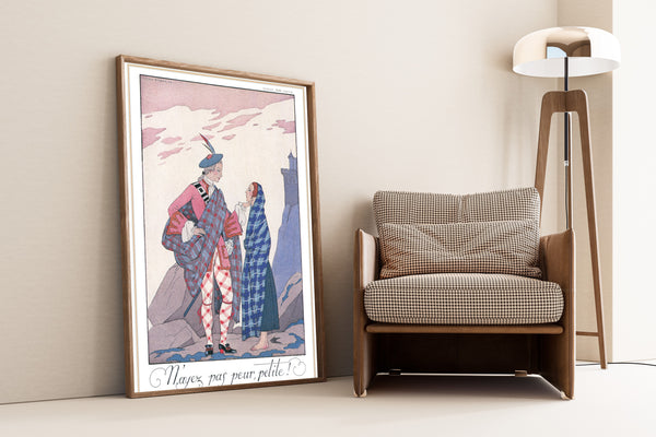 George Barbier — N'ayez pas peur, petite! | Art Deco Fashion Print