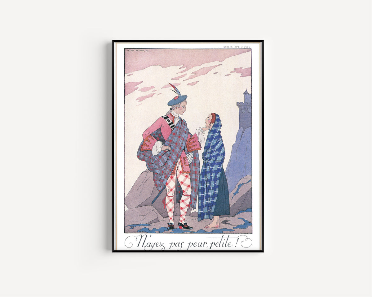 George Barbier — N'ayez pas peur, petite! | Art Deco Fashion Print