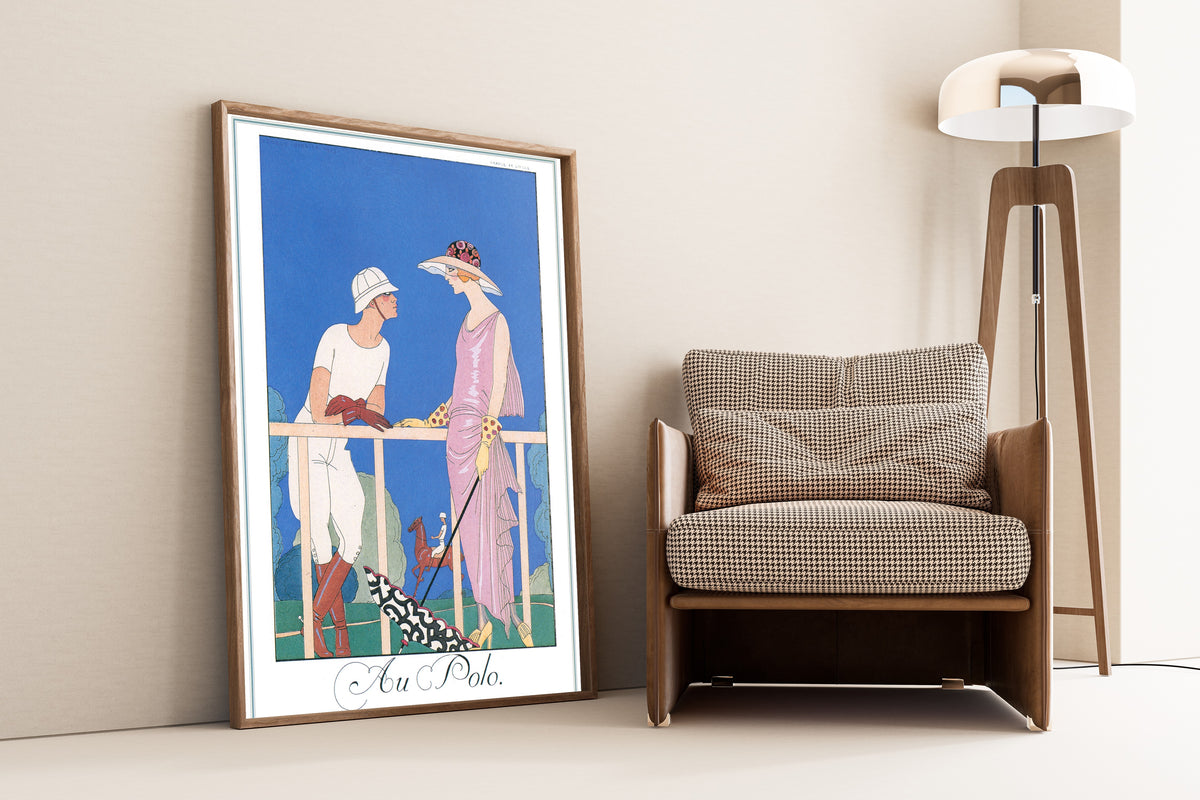 George Barbier — Au Polo | Art Deco Fashion Print