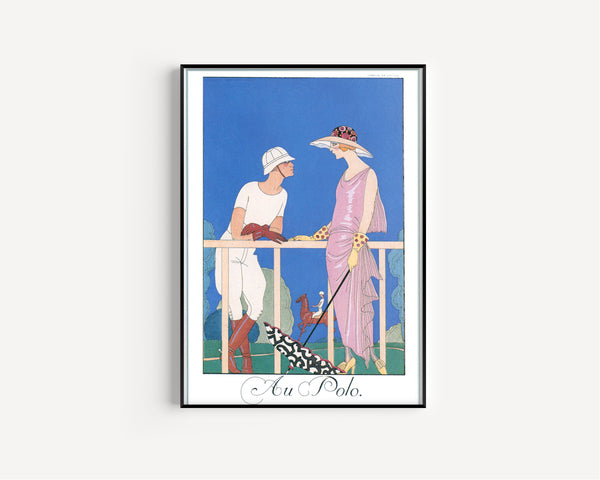 George Barbier — Au Polo | Art Deco Fashion Print