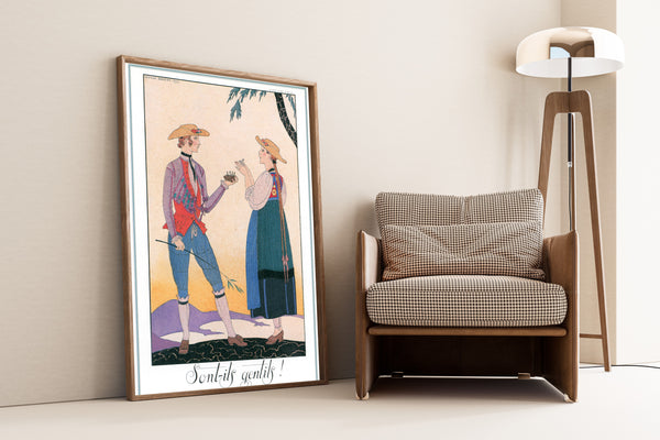 George Barbier — Sont-ils gentils! | Art Deco Fashion Print