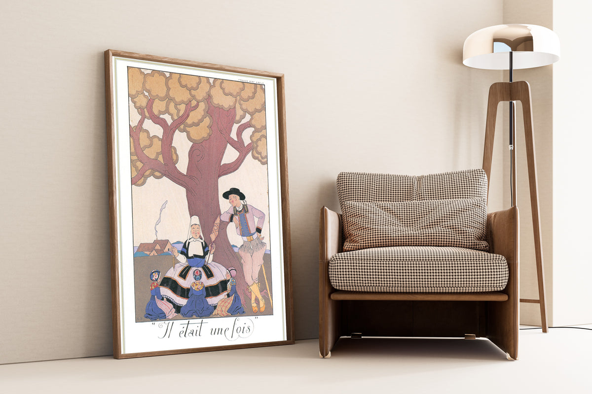 George Barbier — Il était une fois | Art Deco Fashion Print