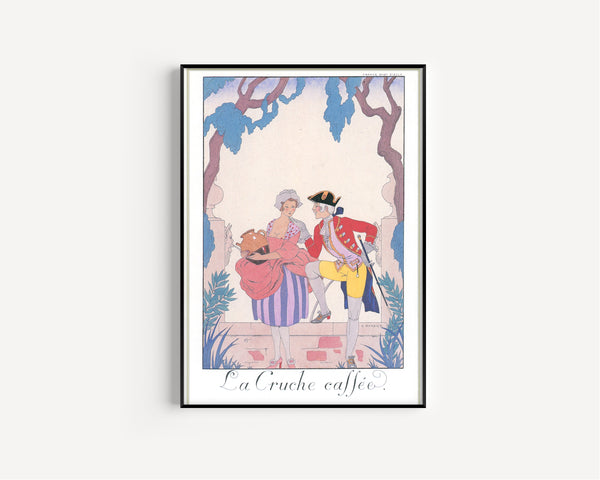 George Barbier — La Cruche cassée | Art Deco Fashion Print