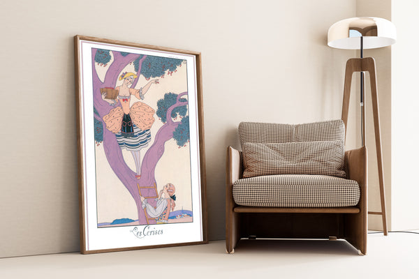 George Barbier — Les Cerises | Art Deco Fashion Print