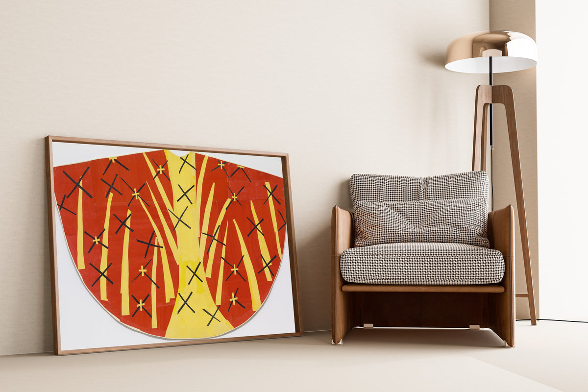 Henri Matisse — Red Chasuble, maquette | Papiers Découpés Fine Art Print