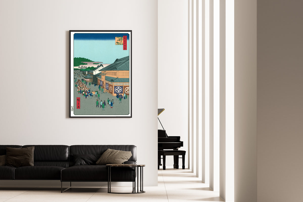 Utagawa Hiroshige — 100 Views of Edo: Shitaya Hirokōji | Japanese Woodblock Print (Ukiyo-e)