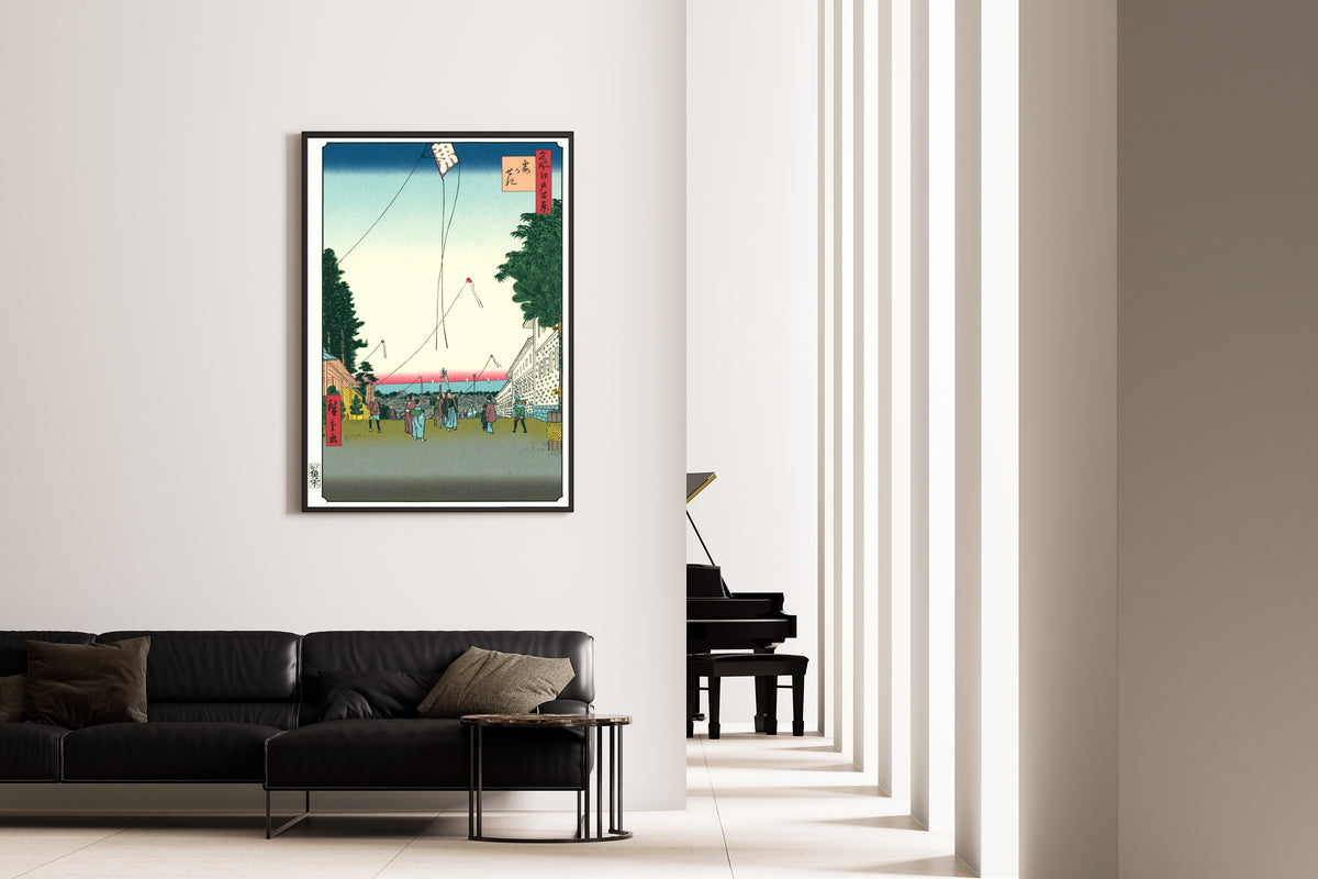 Utagawa Hiroshige — 100 Views of Edo: Kasumigaseki | Japanese Woodblock Print (Ukiyo-e)