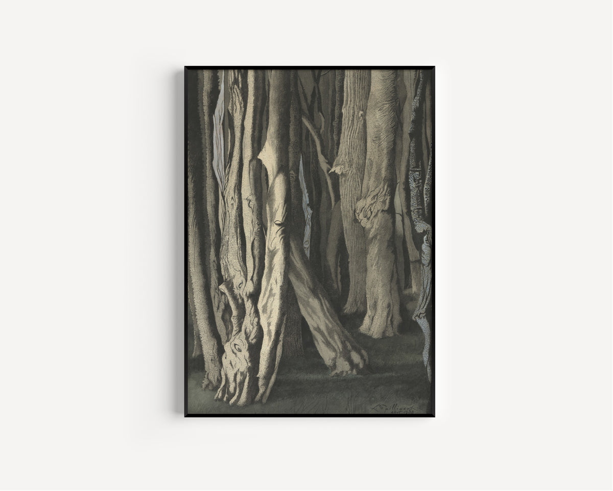 Léon Spilliaert — Knotty Trunks | Symbolist Art Print