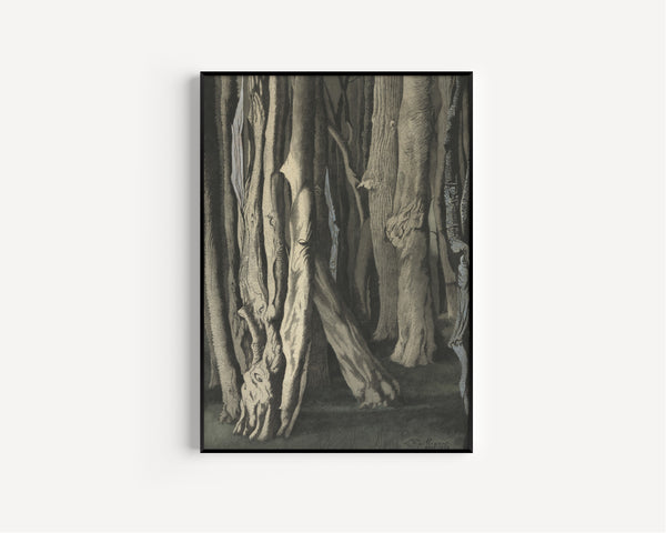 Léon Spilliaert — Knotty Trunks | Symbolist Art Print