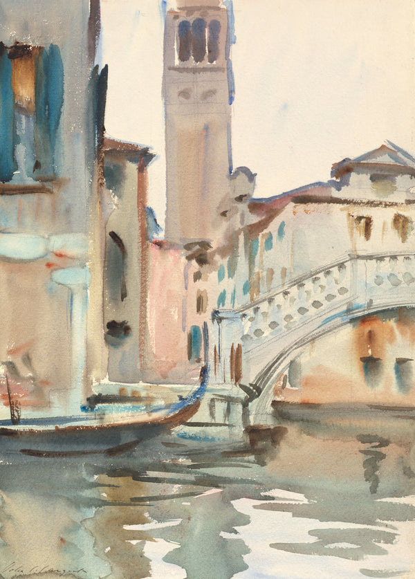 John Singer Sargent — A Bridge and Campanile, Venice | Fine Art Print