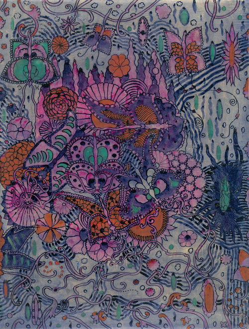 Harry Clarke — A Butterfly Textile Design for Sefton Fabrics, Belfast | Pattern Design Print