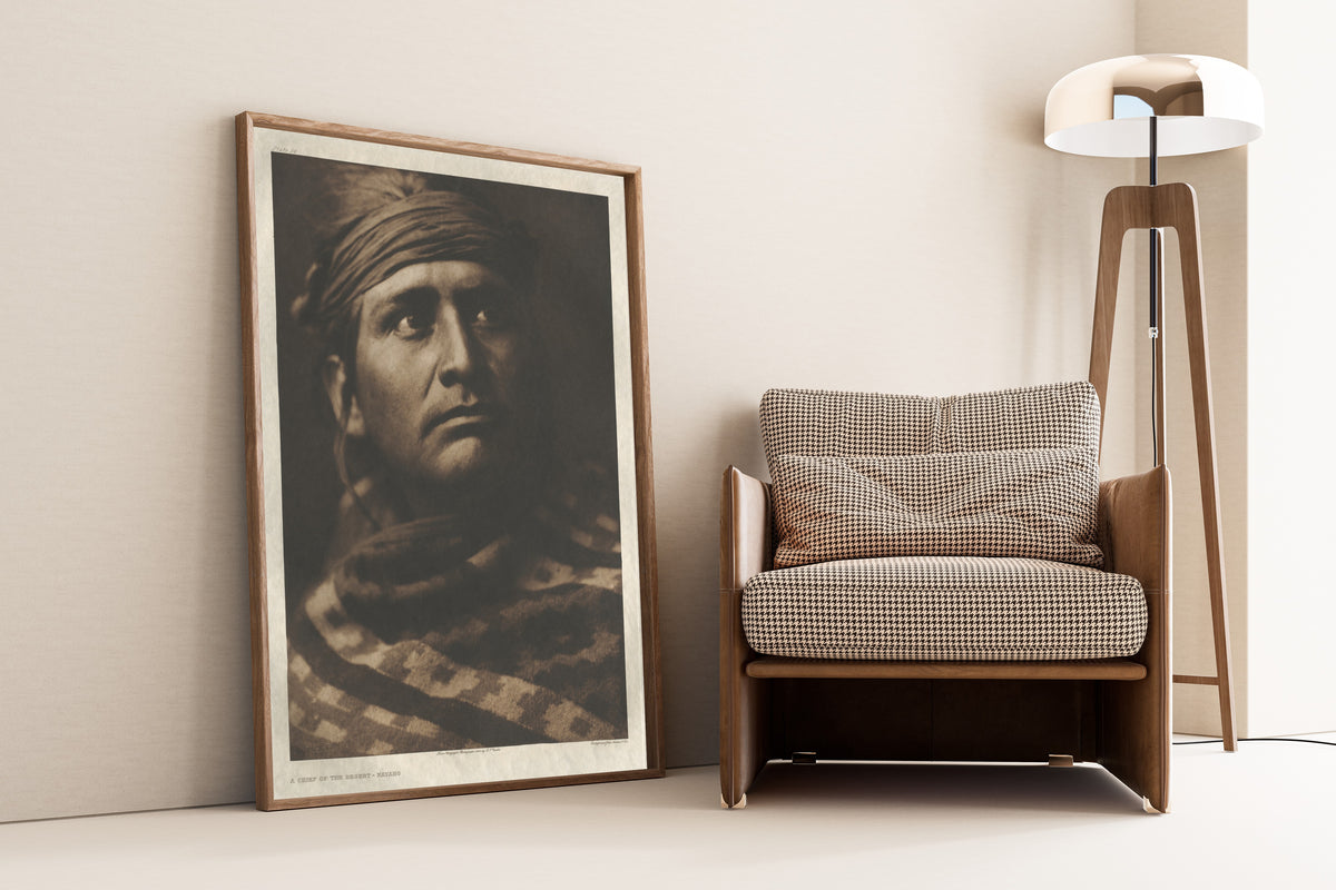 Edward S. Curtis — A Chief of the Desert – Navaho | Vintage Photograph Print