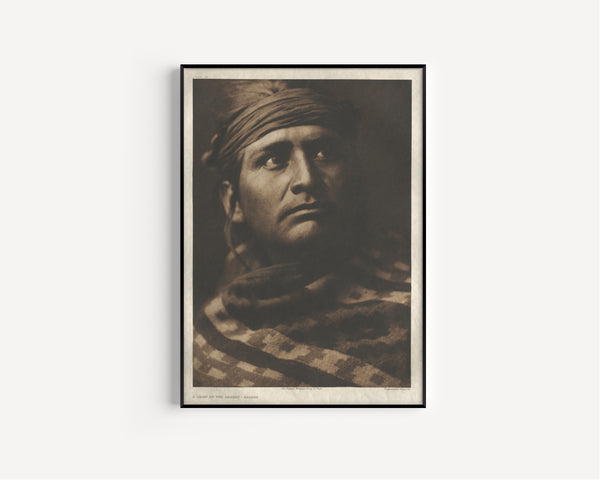 Edward S. Curtis — A Chief of the Desert – Navaho | Vintage Photograph Print
