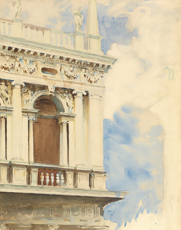 John Singer Sargent — A Corner of the Library in Venice | Fine Art Print