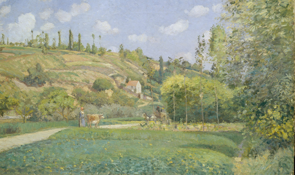 Camille Pissarro — A Cowherd at Valhermeil, Auvers-sur-Oise | Fine Art Print