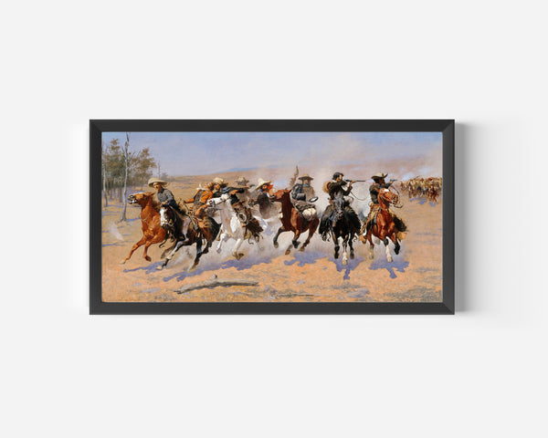 Frederic Remington — A Dash for the Timber | Western Art Print