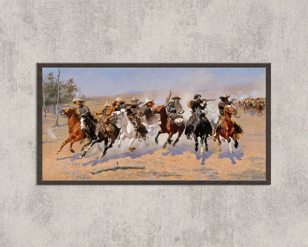 Frederic Remington — A Dash for the Timber | Western Art Print