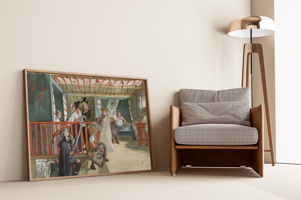 Carl Larsson — A Day of Celebration | Swedish Watercolour Print