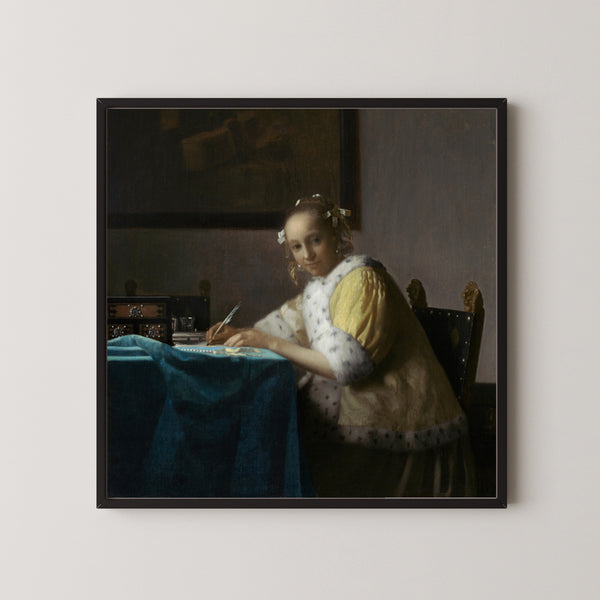 Johannes Vermeer — A Lady Writing | Fine Art Print