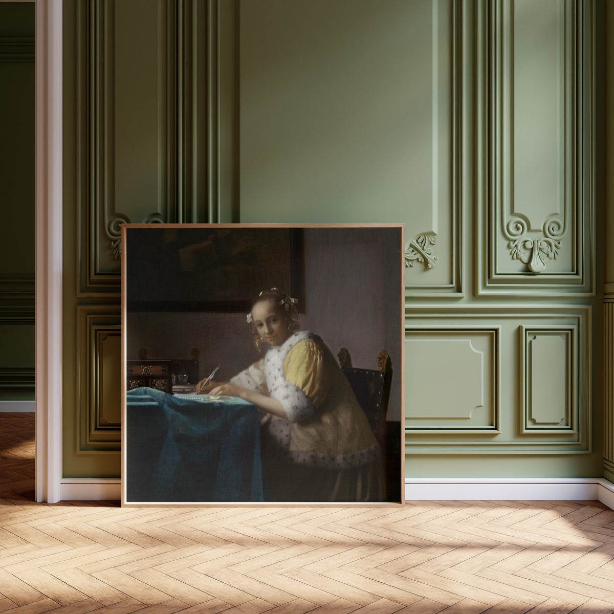 Johannes Vermeer — A Lady Writing | Fine Art Print