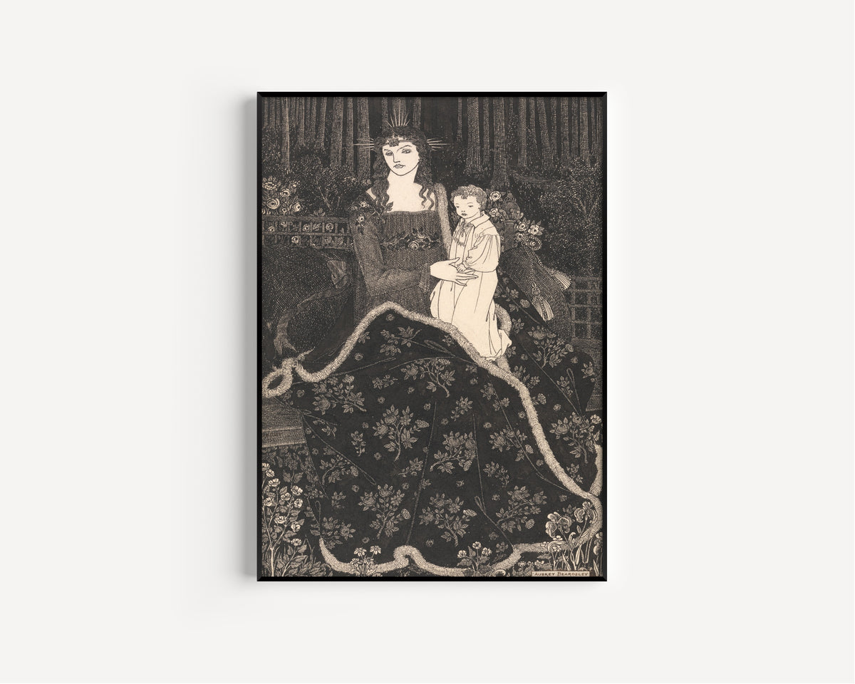 Aubrey Beardsley — A Large Christmas Card | Art Nouveau Illustration Print