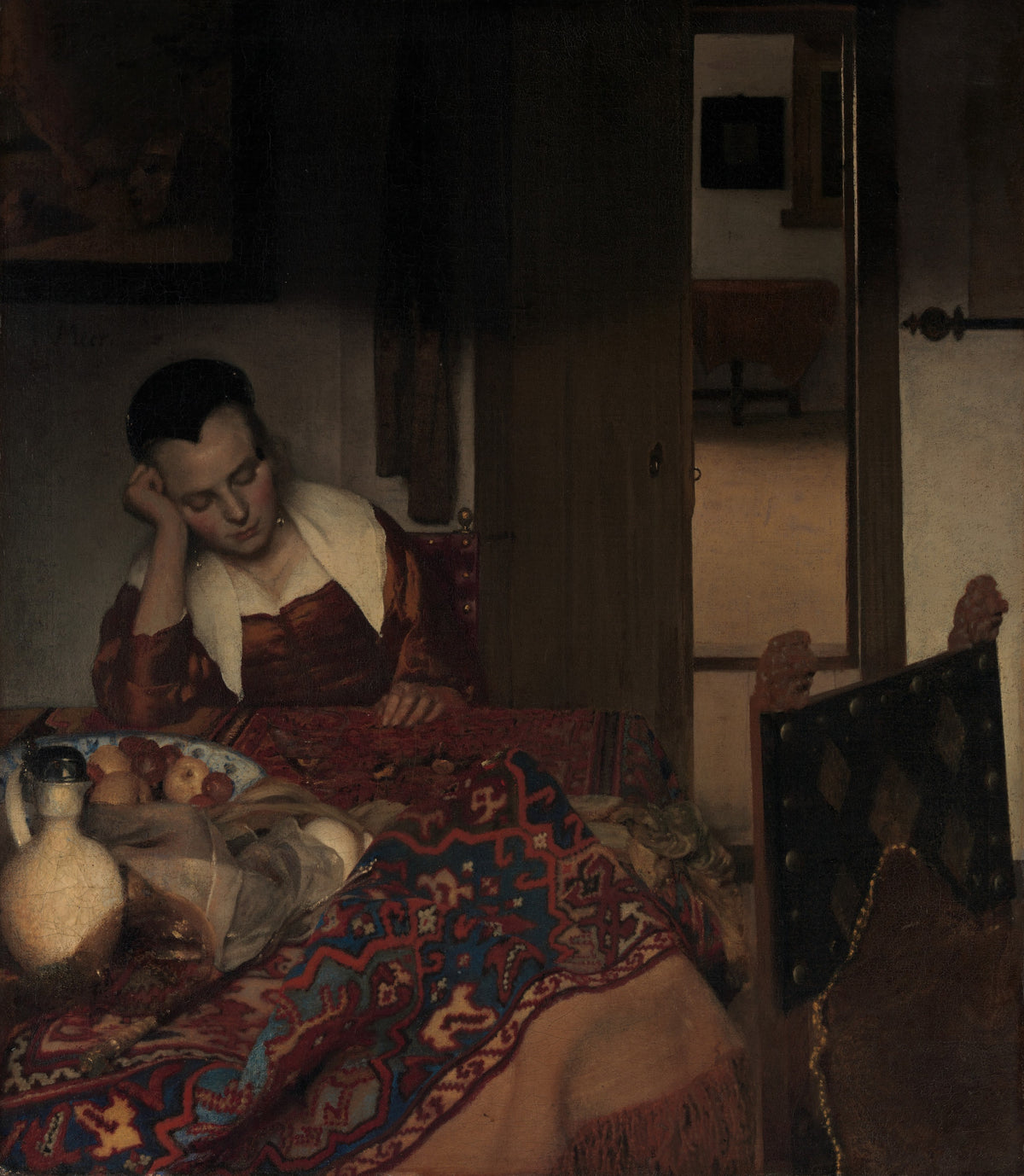 Johannes Vermeer — A Maid Asleep | Fine Art Print