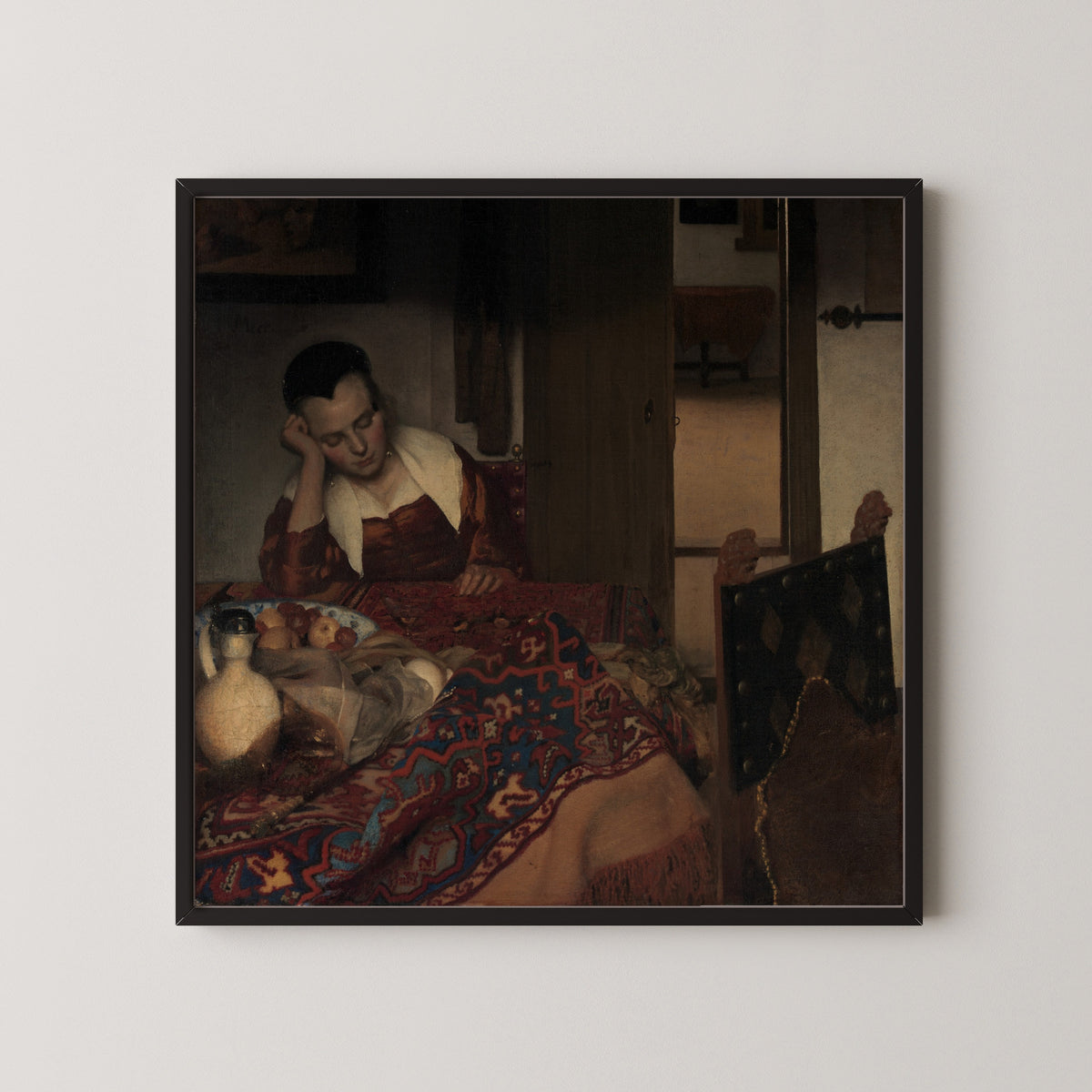 Johannes Vermeer — A Maid Asleep | Fine Art Print