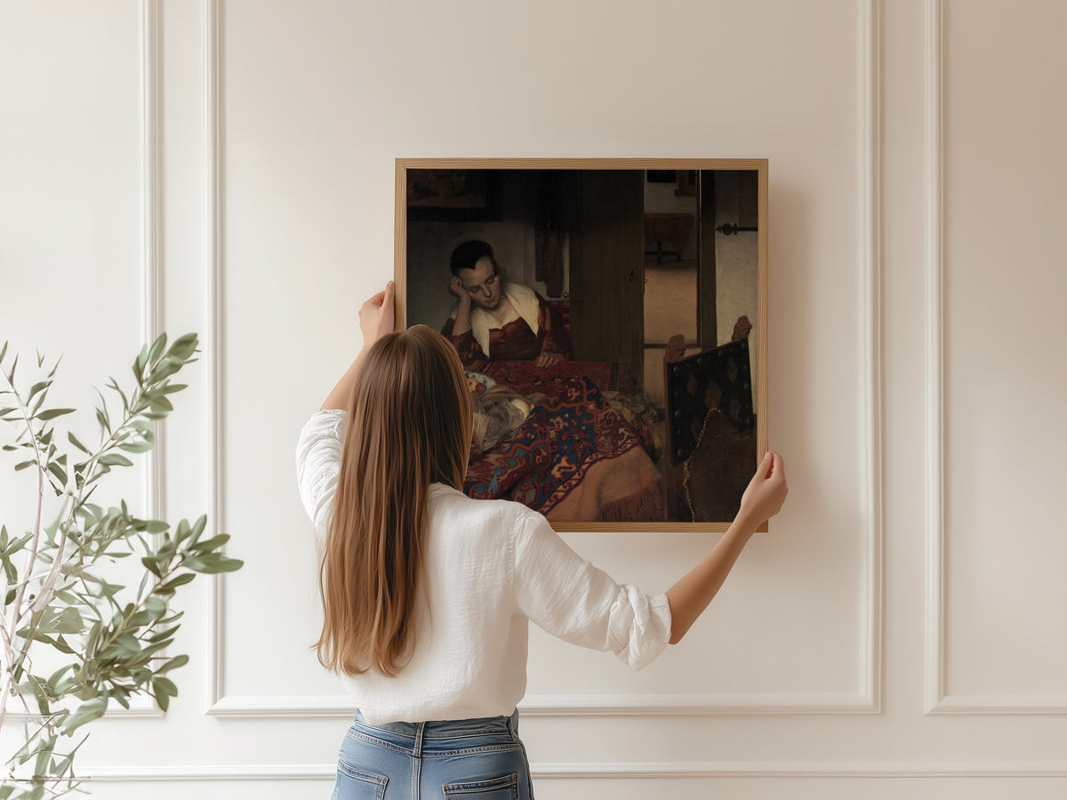 Johannes Vermeer — A Maid Asleep | Fine Art Print
