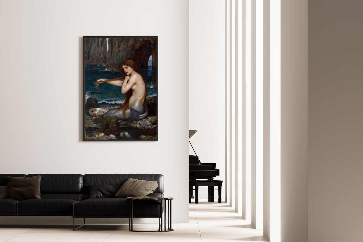 John William Waterhouse — A Mermaid | Pre-Raphaelite Art Print