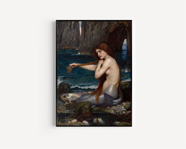 John William Waterhouse — A Mermaid | Pre-Raphaelite Art Print