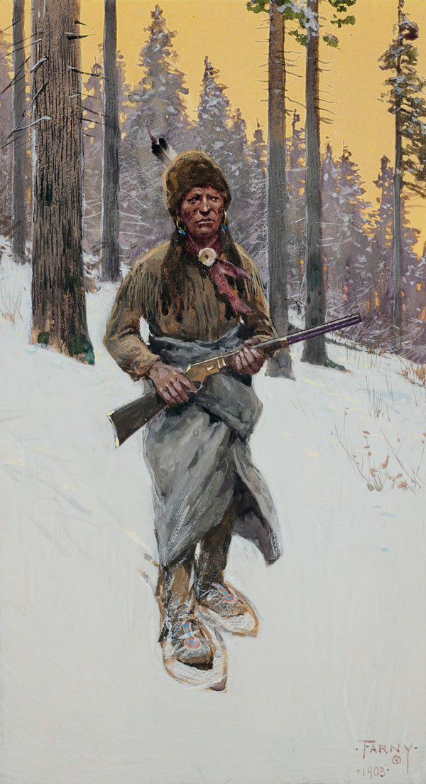 Henry Farny — A Moment of Suspense | Western Art Print