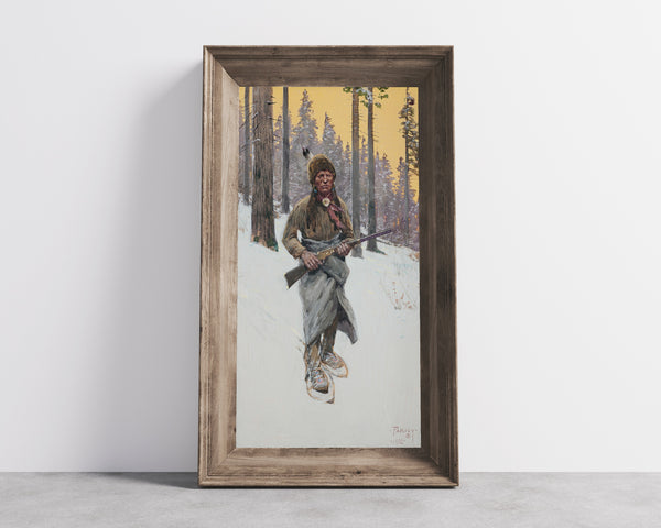 Henry Farny — A Moment of Suspense | Western Art Print