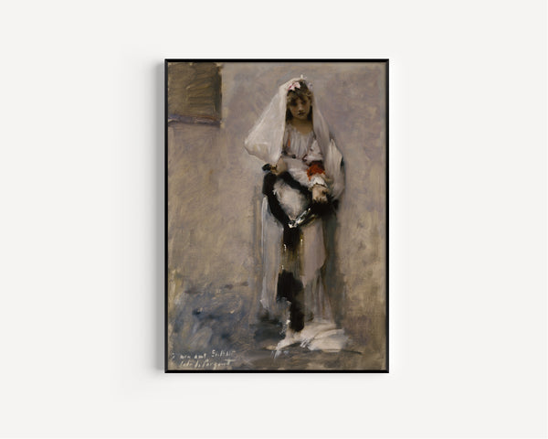 John Singer Sargent — A Parisian Beggar Girl | Fine Art Print