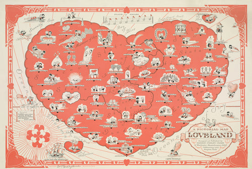 Ernest Dudley Chase — A Pictorial Map of Loveland | Vintage Pictorial Map Print