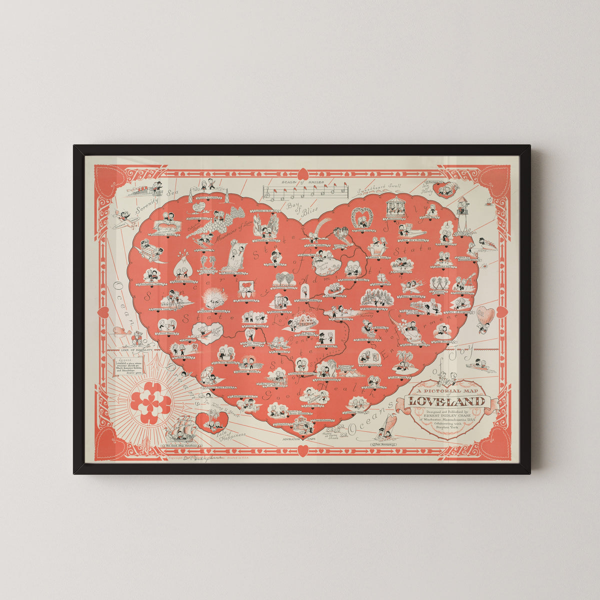 Ernest Dudley Chase — A Pictorial Map of Loveland | Vintage Pictorial Map Print