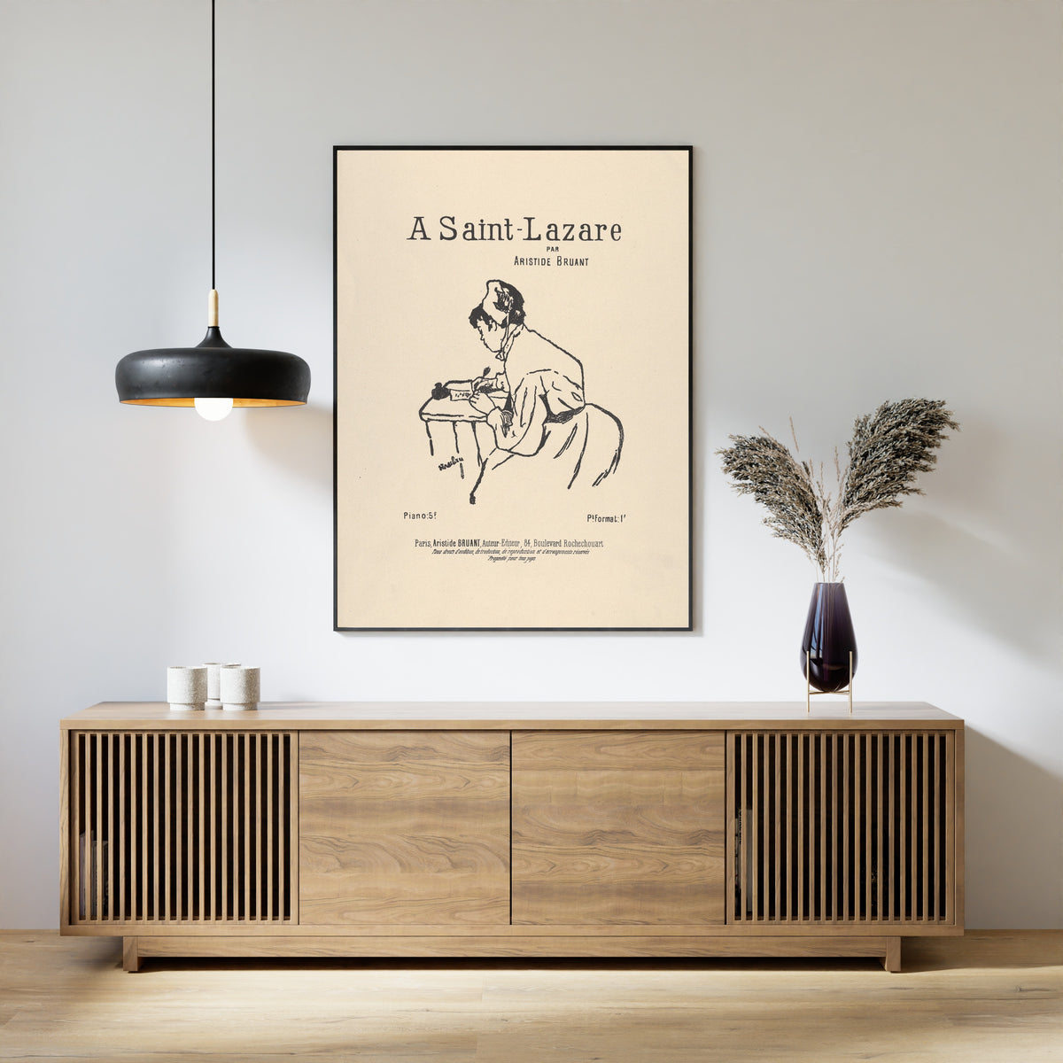 Henri de Toulouse-Lautrec — A Saint-Lazare par Aristide Bruant | Lithograph Print