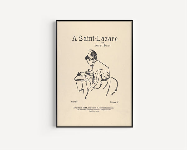 Henri de Toulouse-Lautrec — A Saint-Lazare par Aristide Bruant | Lithograph Print