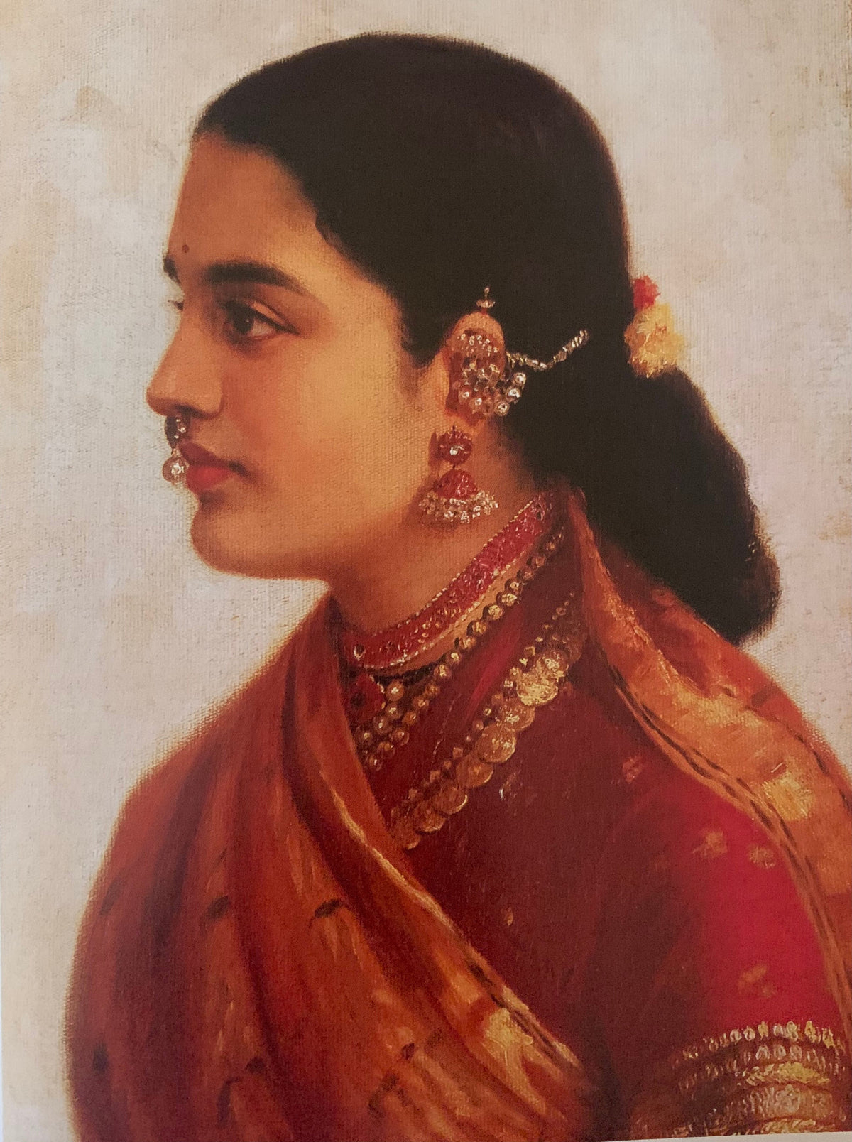 Raja Ravi Varma — A Tamil Lady | Fine Art Print
