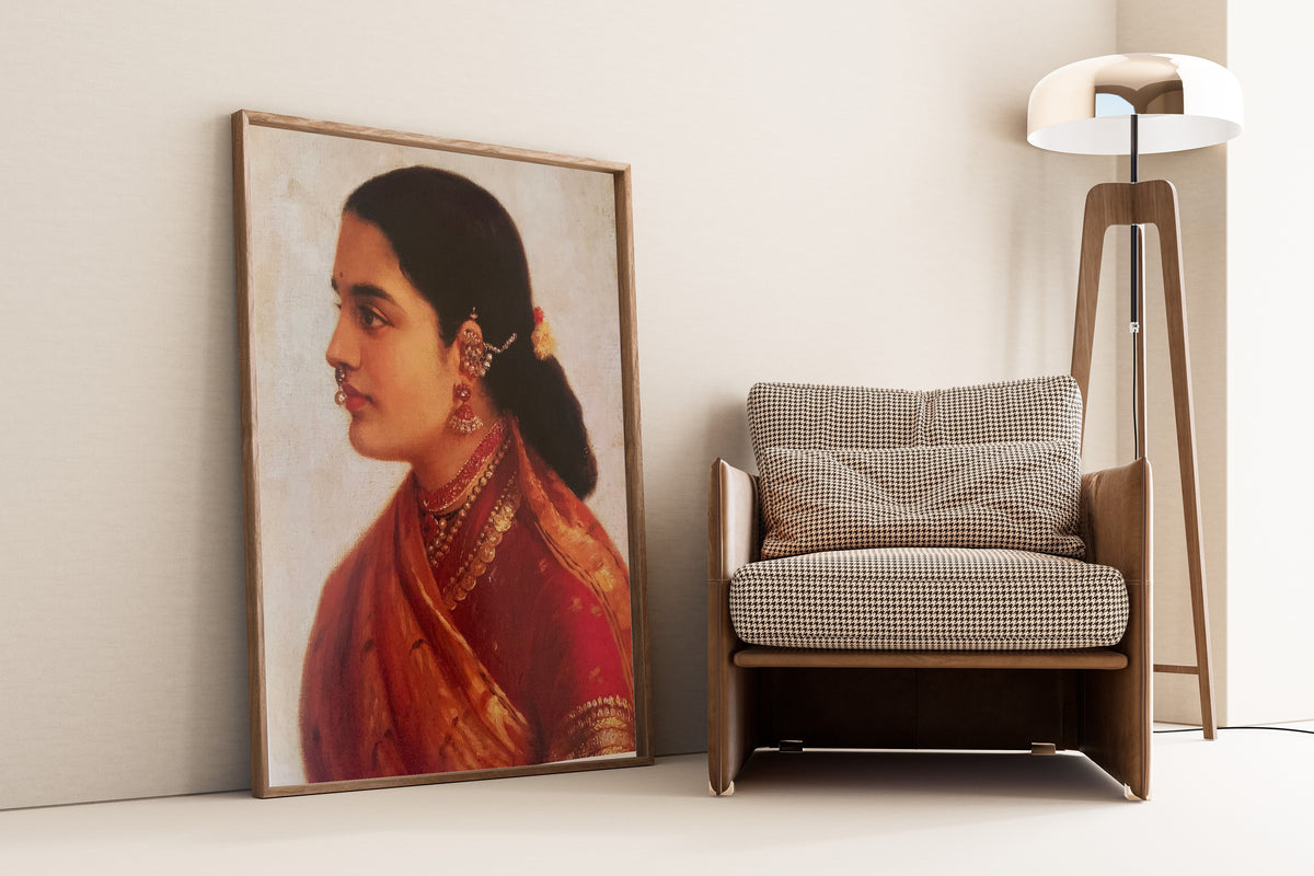 Raja Ravi Varma — A Tamil Lady | Fine Art Print