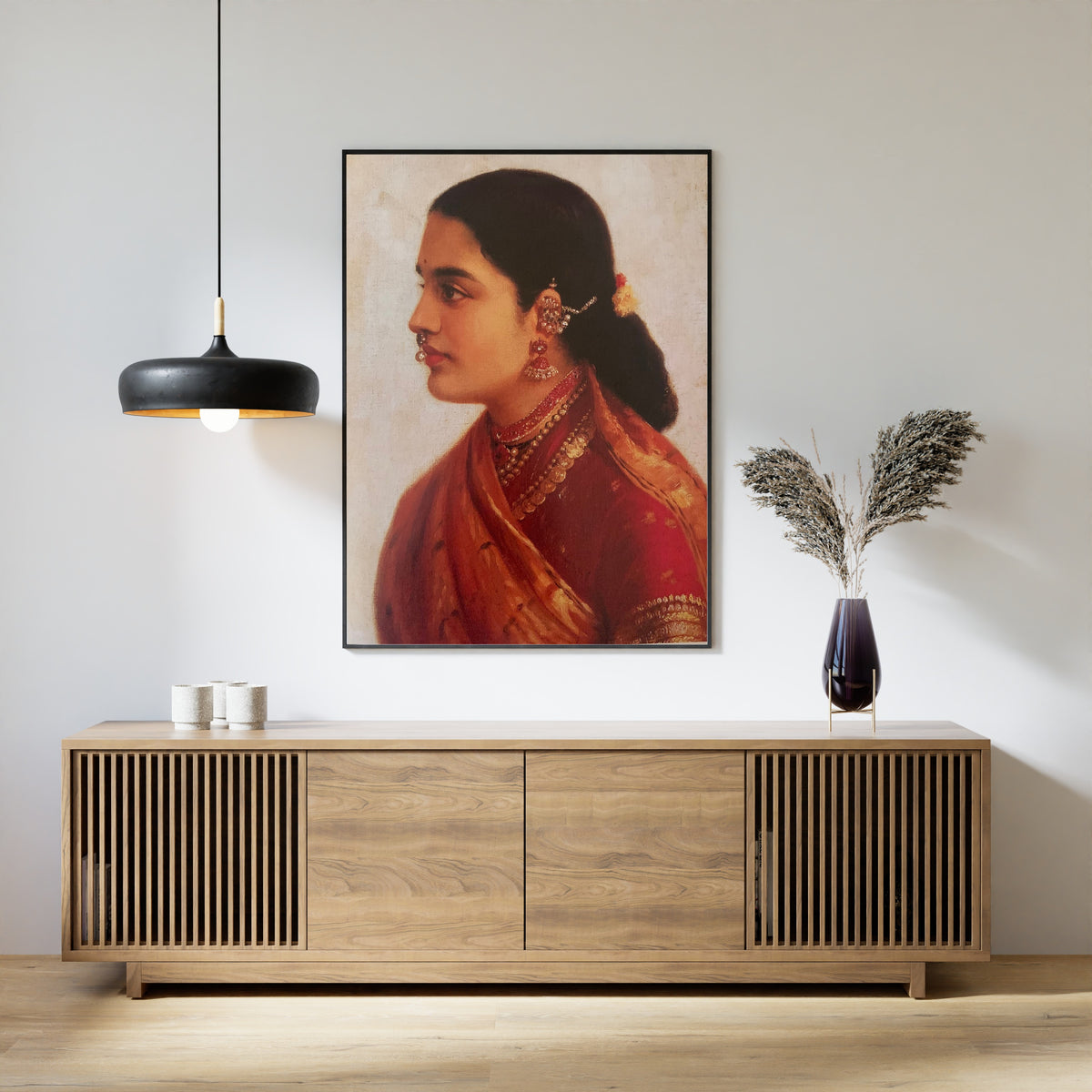 Raja Ravi Varma — A Tamil Lady | Fine Art Print
