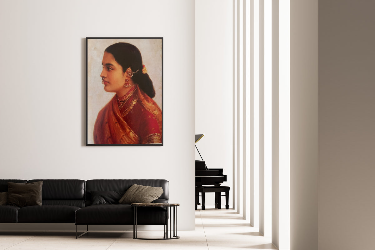 Raja Ravi Varma — A Tamil Lady | Fine Art Print